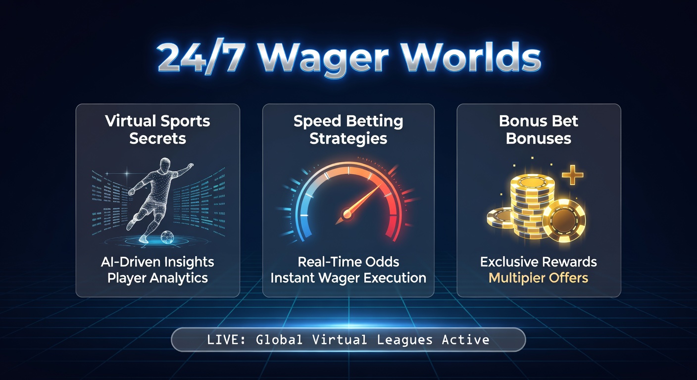 Dynamic virtual sports simulation showing animated athletes in action on a digital field, highlighting the 24/7 betting excitement