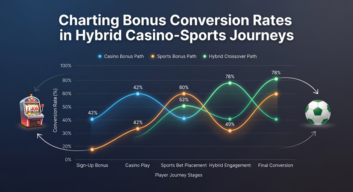 Infographic showing bonus conversion pathways between casino slots and live sports betting interfaces