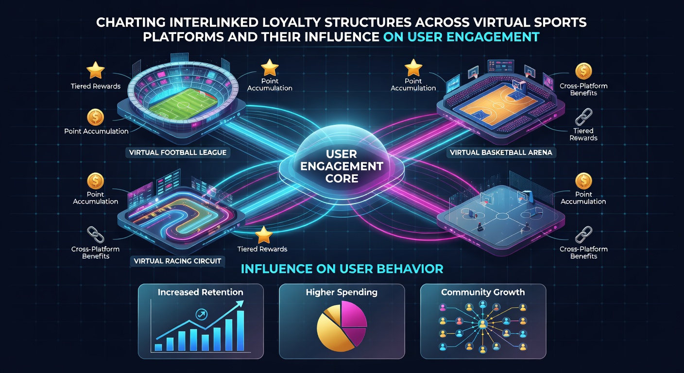 Graph illustrating retention curves for users engaged in multi-platform loyalty programs versus isolated virtual sports activity