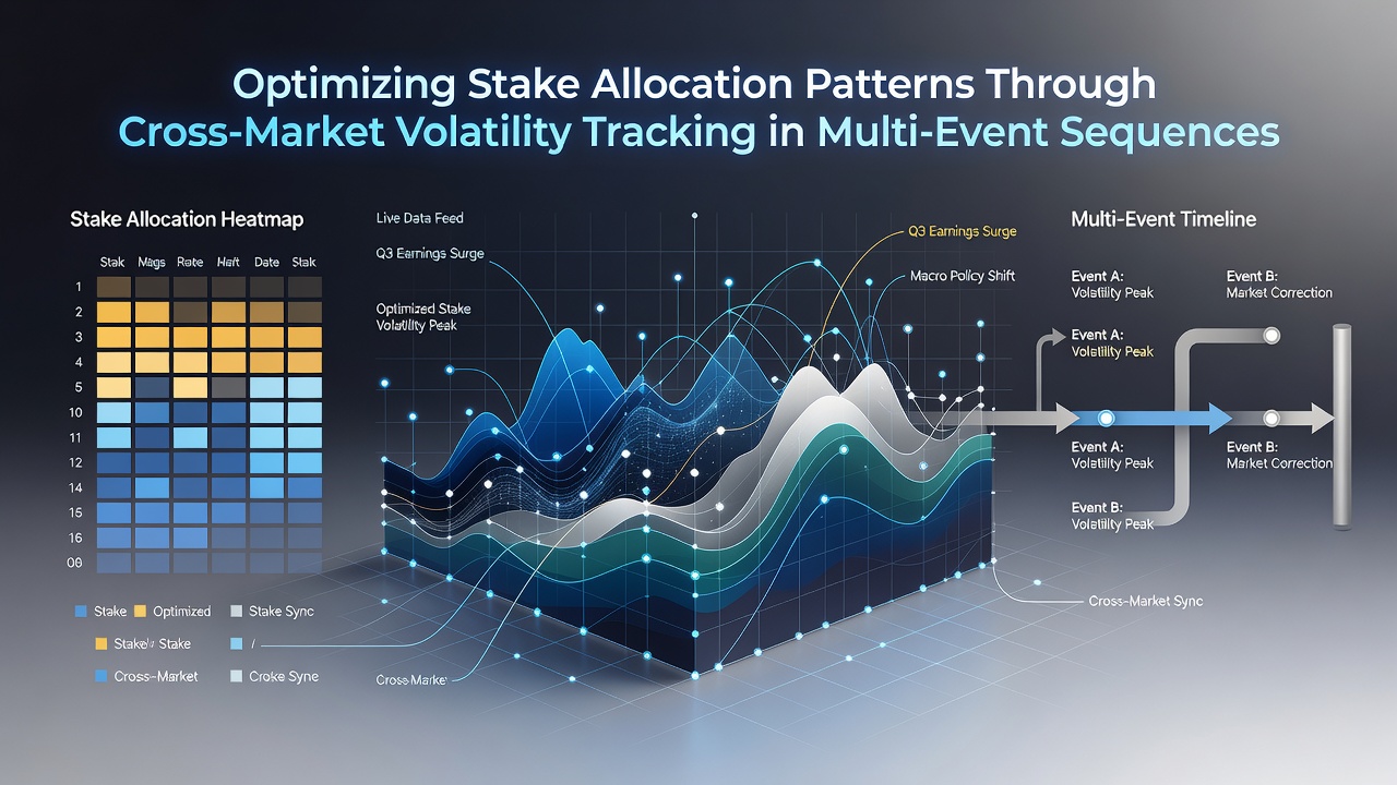 Diagram illustrating cross-market volatility tracking tools and stake adjustment workflows