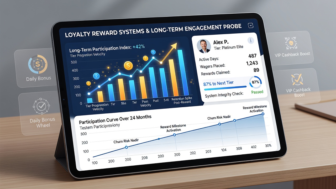User dashboard showing accumulated loyalty points and tier progression in a betting application