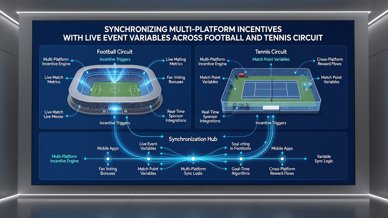 Tennis match data overlay showing live variables linked to incentive adjustments